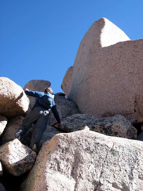 Some of the summit boulders