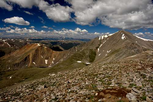 Grays Peak and Ruby Mountain from Mount Edwards