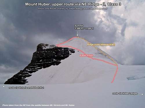 Mount Huber Photo Overlay (upper route)