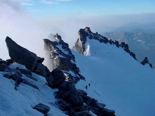 Summit ridge (July, 23th 2004).