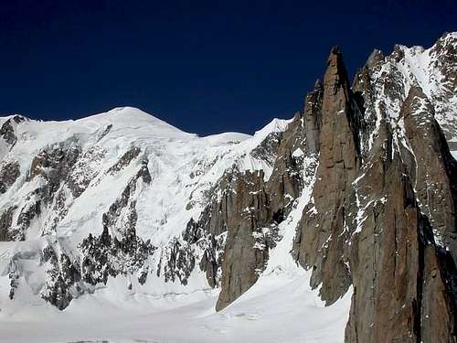 il Monte Bianco (4810 m.) e...
