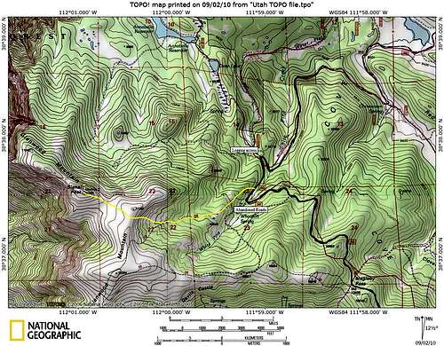 Glenwood Mountain Map