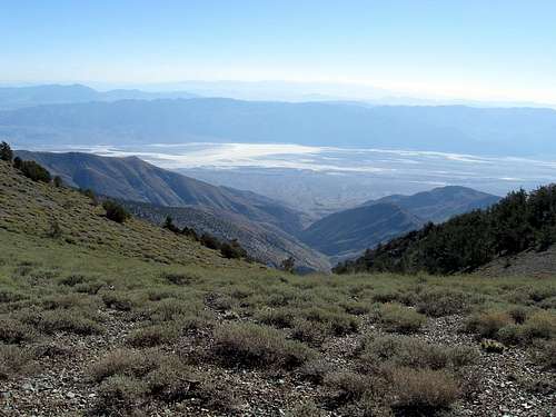 Death Valley below