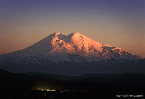 Elbrus... Evening lights