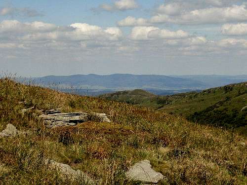 View from the summit of Mount Tarnica