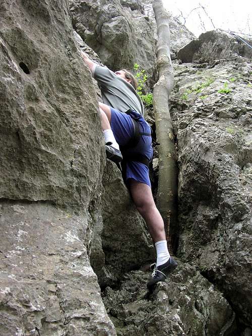 Rockclimbing in the Wienerwald, by Dorota