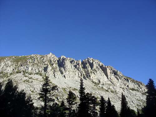 Craggy northeast ridge of Point 11938