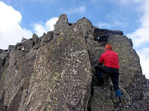 Climbing the summit of Le Bondidier