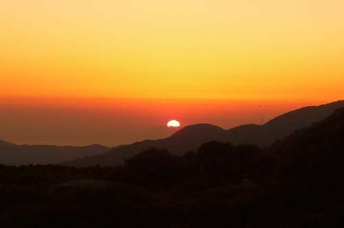 Sunrise from Bocca d'Oreccia near Refuge de l'Onda
