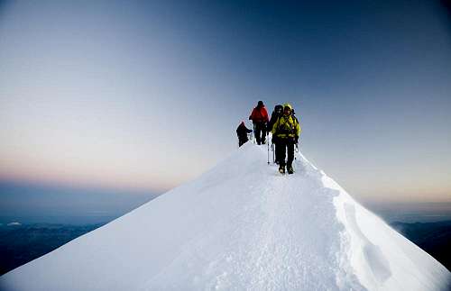 Mont Blanc(4810m) and Gran Paradiso (4061m)