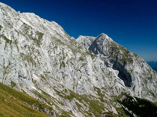 The southern precipices of Hohes Brett and Grosser Archenkopf