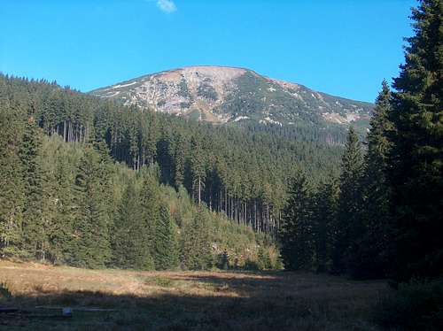 View of Luční Hora from Obří důl