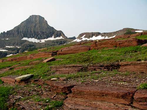 Logan Pass red rock slabs