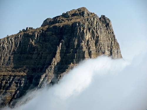 Mt. Clements above clouds