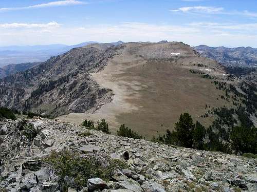 Looking south from the summit...