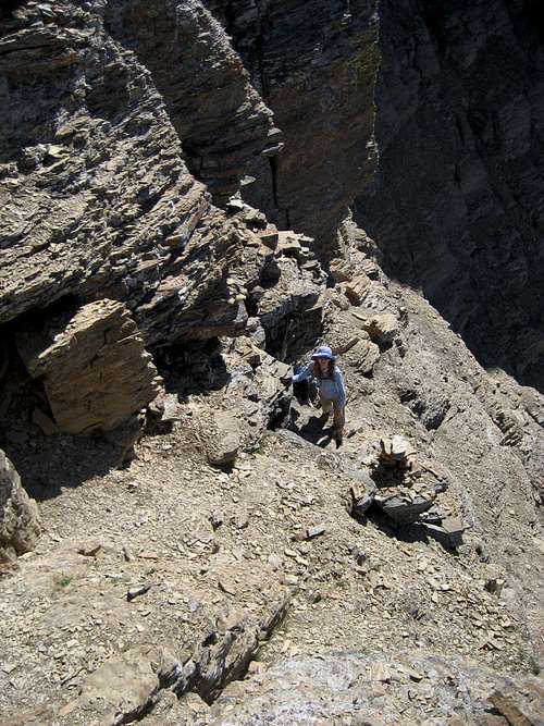 Climbing the cliffs