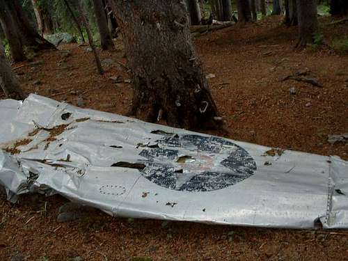 Plane wreck on East Baldy Trail