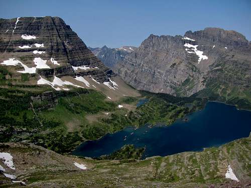 Bearhat Mountain & Mount Cannon over Hidden Lake