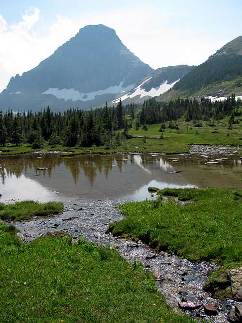 Reynolds mountain over pond