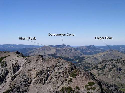 View southwest from peak...