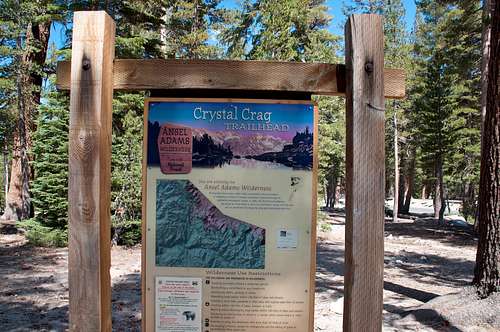 Wilderness Trailheads - Crystal Crag Trailhead
