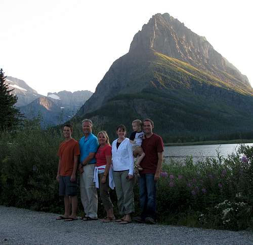 Swiftcurrent Lake family photo