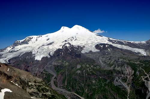 Elbrus from Cheget Peak