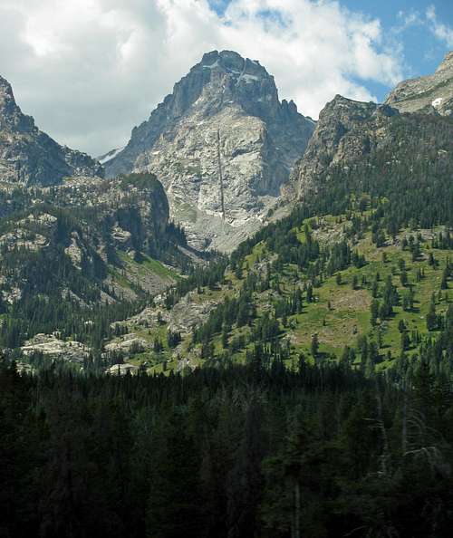 Middle Teton over Garnet Canyon