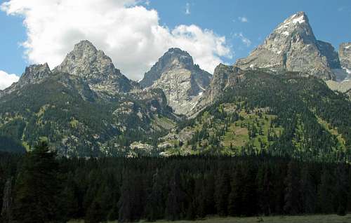 Tetons from near Teton Glacier Turnout