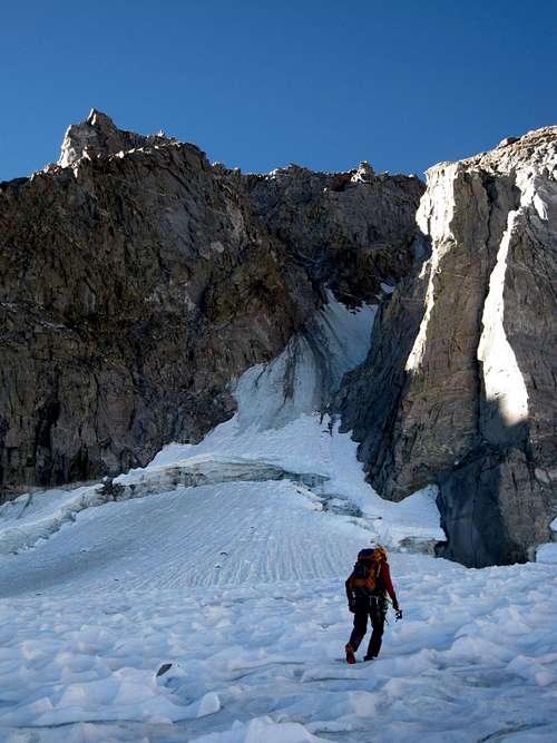 approaching the couloir