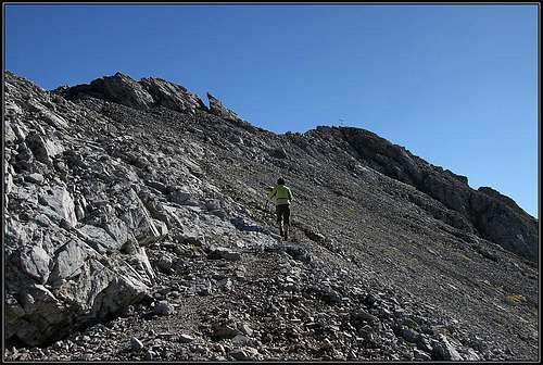 Towards the summit of Monte Bivera