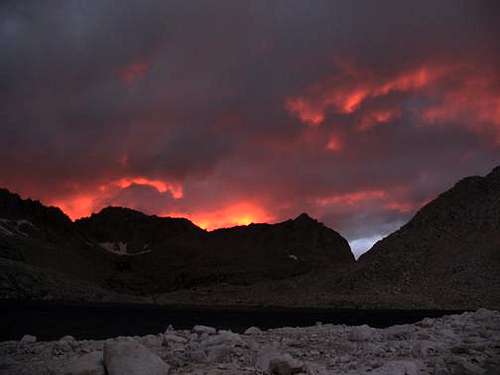 Royce Lakes Alpenglow