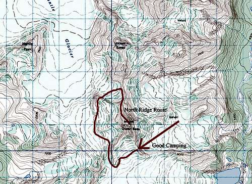 North Ridge Route on Mt. Queen Bess