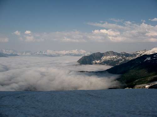Above the clouds at 6400 camp, Eldorado