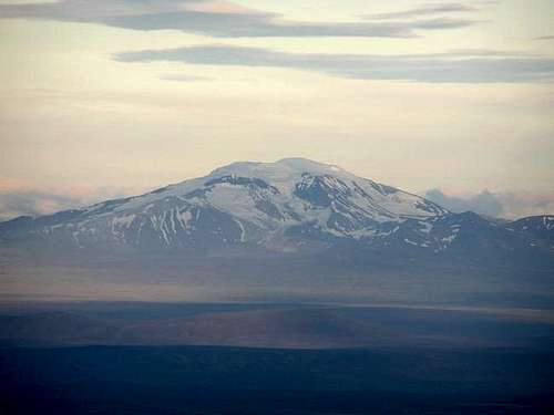 View southwest to Snæfell...