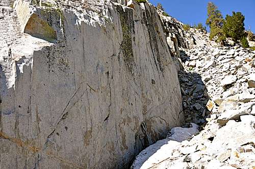 Dike Wall, north face, right side