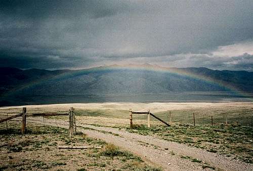 Copper Peak and a rainbow....