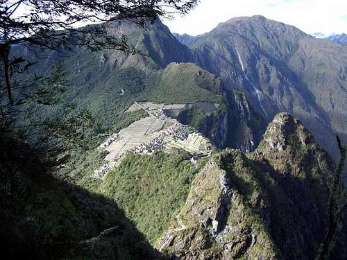 The sight of the Machu Picchu...