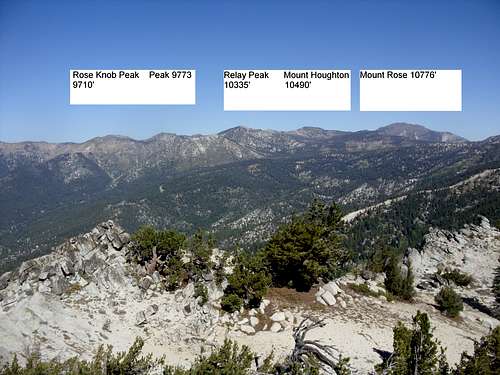 Mount Rose Wilderness from Peak 8703.