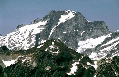 Dome Peak from the south on...