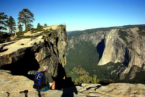 Hiker at Taft Point