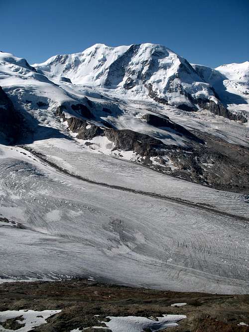 Lyskamm from the top of Stockhorn (3537 m)