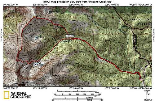 Medano Creek Route Map