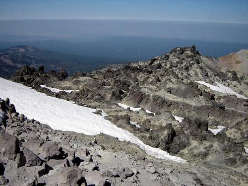 Looking west from Lassen Peak...