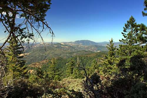 North to Cobb Mtn. from Mt. St. Helena