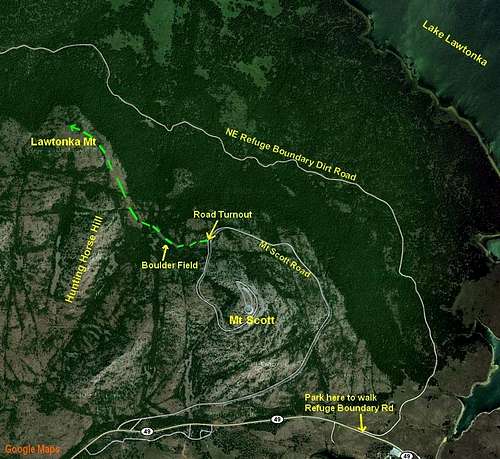 Lawtonka Mt Map