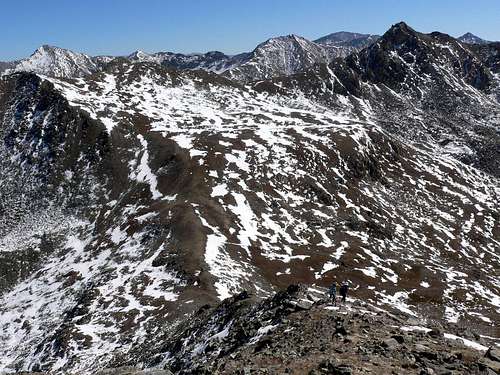 Descending E Ridge of Geissler Mtn E Summit