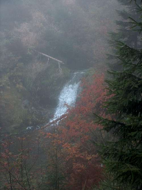 Waterfall in the mist