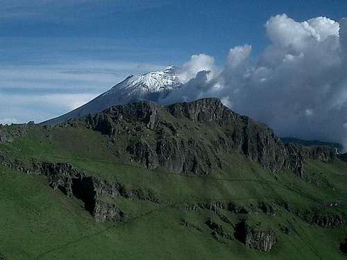 Popocatepetl seen from the...