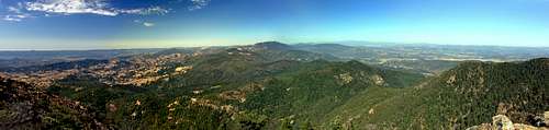 North panorama from Mt. St. Helena